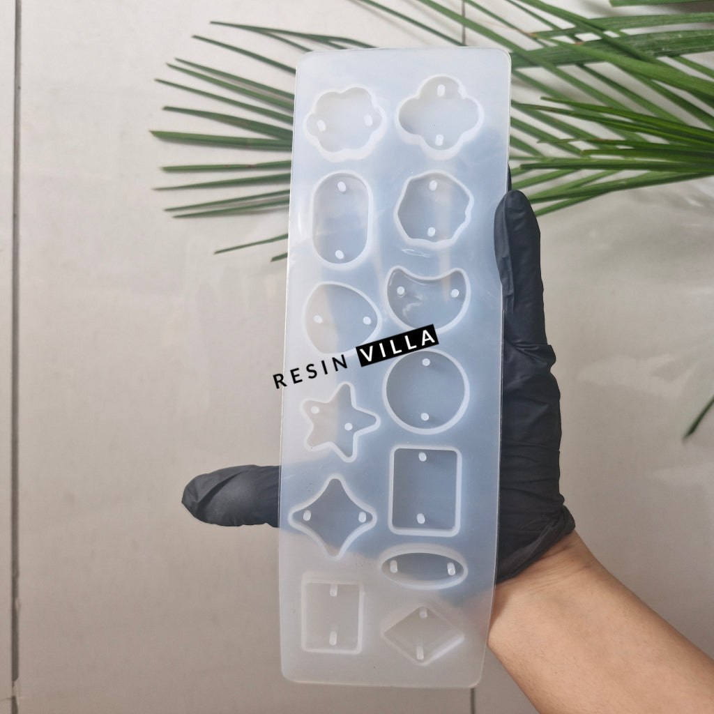 13 Cavity Multi Shape Silicone Rakhi Mold – Reusable Resin Mold for DIY Rakhi Making