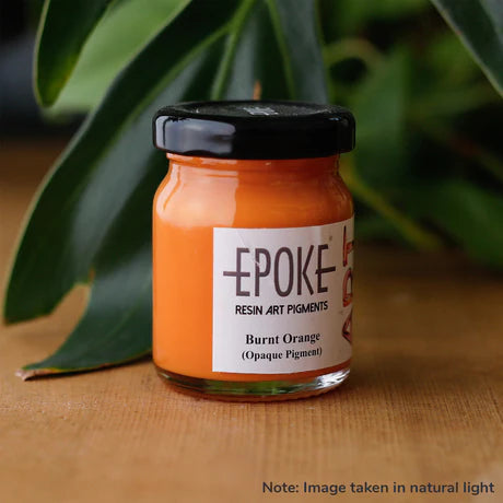 Resin Art Material, Epoxe Pigment, Burnt Orange (Opaque) - Pigment Paste -25g and 75g