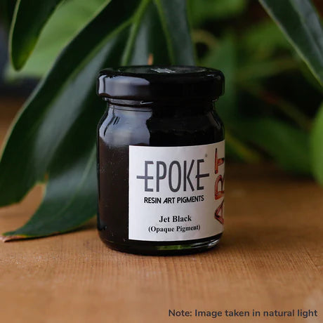 रेज़िन आर्ट मटीरियल, इपोक्स पिगमेंट, जेट ब्लैक (अपारदर्शी) - पिगमेंट पेस्ट -25 ग्राम और 75 ग्राम