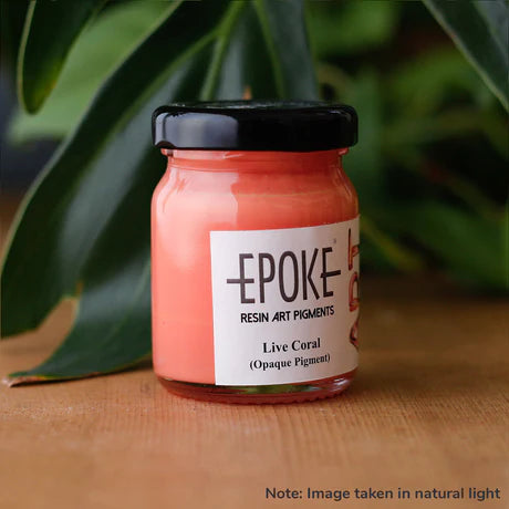 रेज़िन आर्ट मटीरियल, एपॉक्स पिगमेंट, लाइव कोरल (अपारदर्शी) - पिगमेंट पेस्ट -25 ग्राम और 75 ग्राम