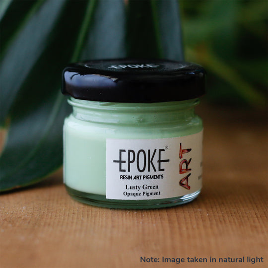 Resin Art Material, Epoxe Pigment, Lusty Green (Opaque) - Pigment Paste - 25 g and 75g