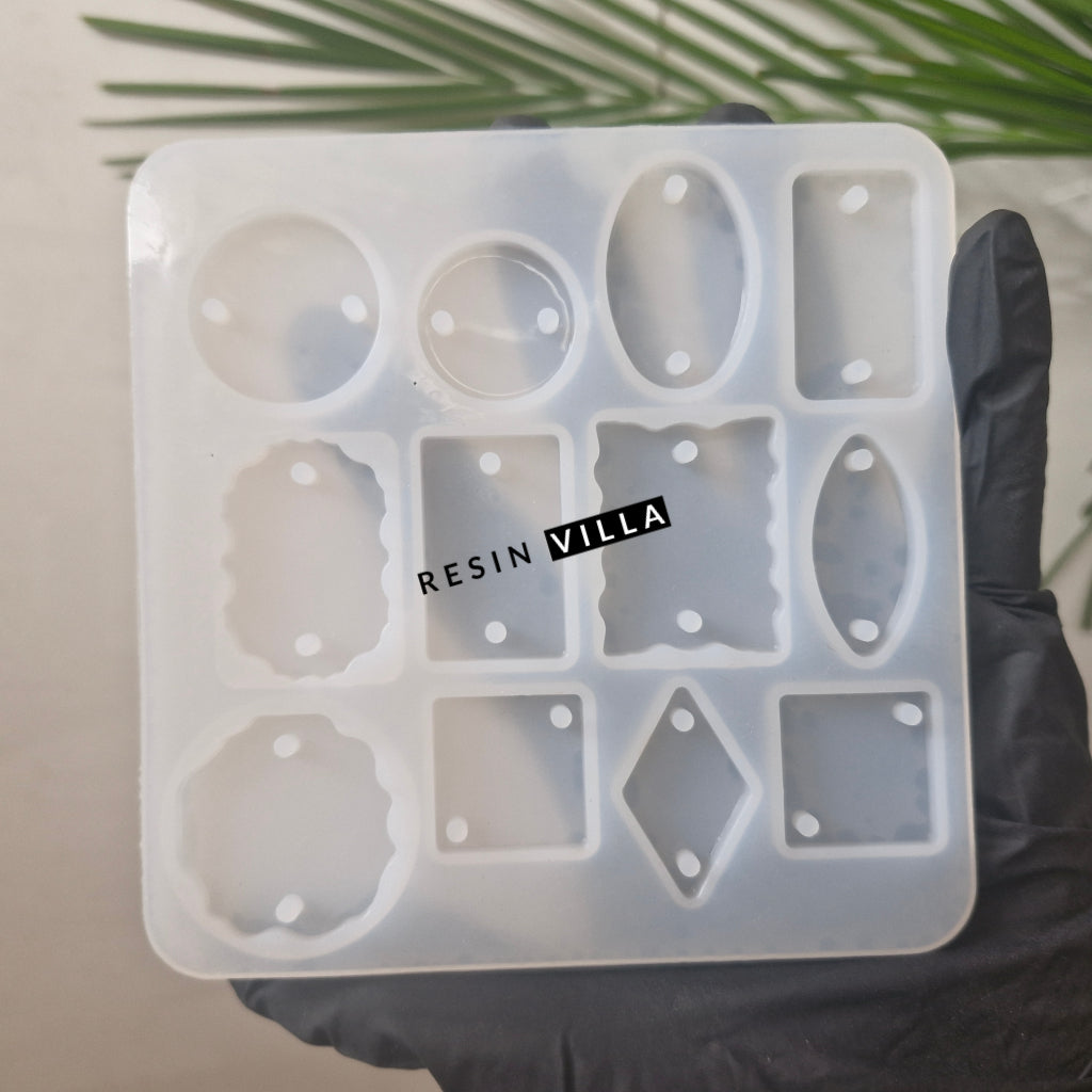 12-Cavity Multi Shape Silicone Rakhi Mold – Reusable Resin Mold for DIY Rakhi Making