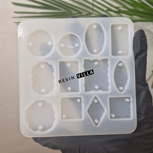 12-Cavity Multi Shape Silicone Rakhi Mold – Reusable Resin Mold for DIY Rakhi Making