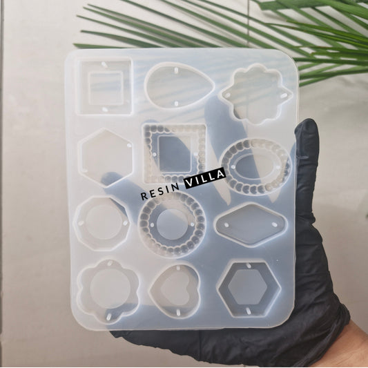 12-Cavity Multi Shape Silicone Rakhi Mold  for DIY Rakhi Making