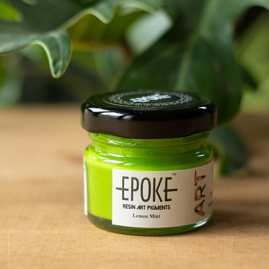 Resin Art Material, Epoxe Pigment, Lemon Mint (Opaque) - Pigment Paste in 25 g and 75 g
