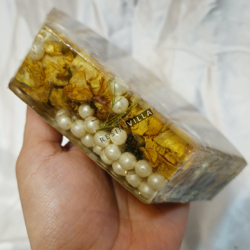 فن الراتينج، حفظ باقة الزهور، الصب العميق، الشكل السداسي،