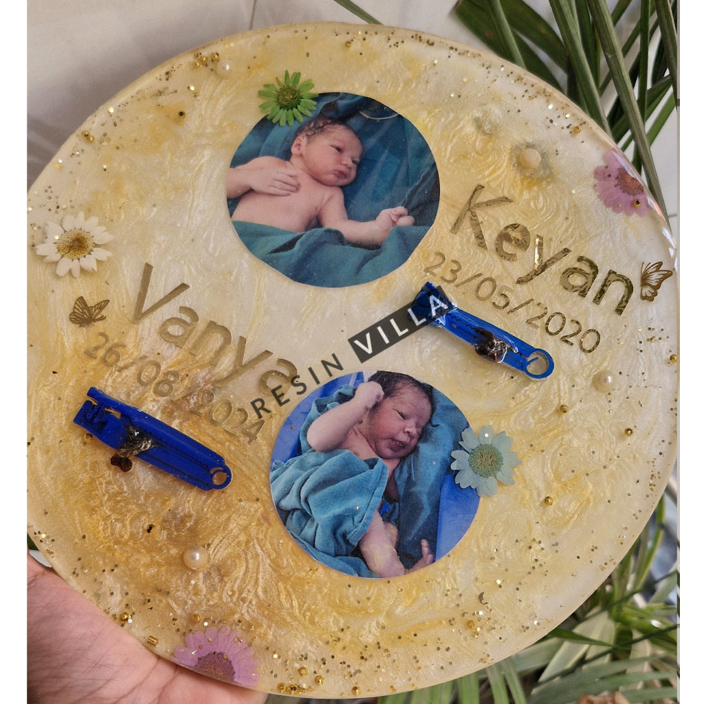 Baby Umbilical Ornament Keepsake Frame, Customize Baby Birth Umbilical Ornament preservation