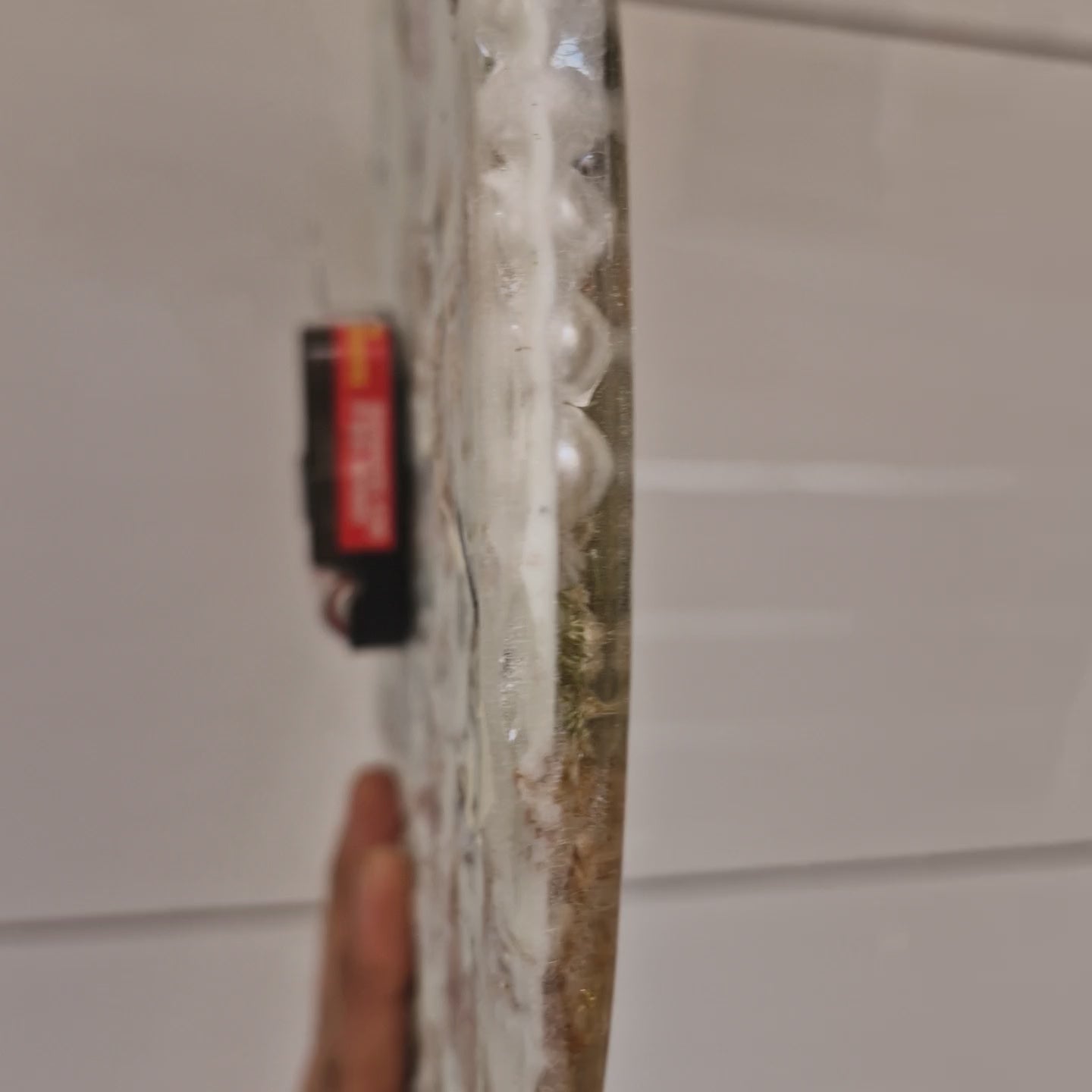 premium resin art varmala preservation wall clock for home décor