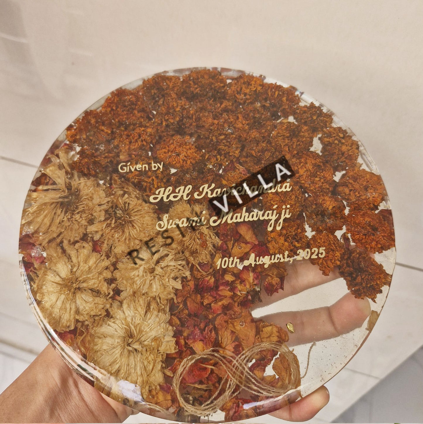 فن الراتينج، حفظ باقة الزهور، الصب العميق، الشكل السداسي،