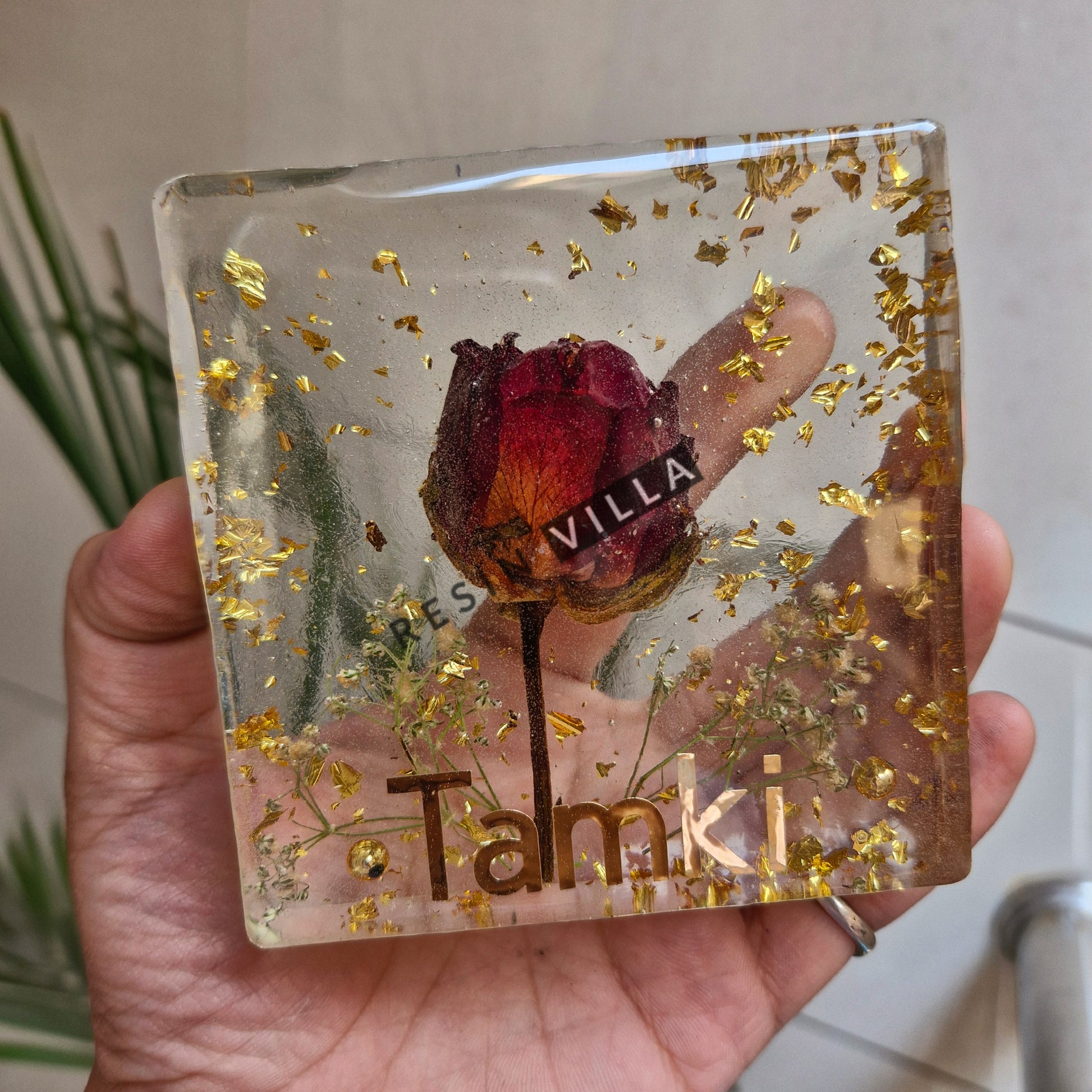 handmade single rose resin preservation Gurgaon