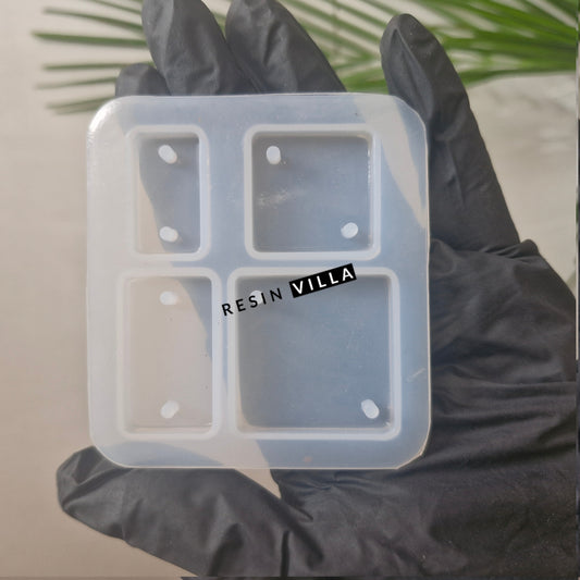 4-Cavity Silicone Rakhi Mold – Reusable Resin Mold for DIY Rakhi Making